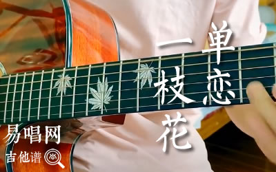单恋一枝花张宇吉他谱 易唱网