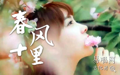 春风十里鹿先森吉他谱C调 易唱网