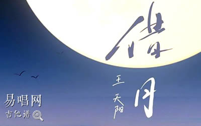 借月王天阳吉他谱 易唱网