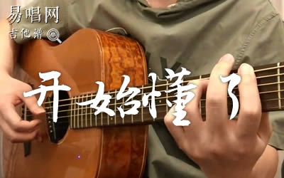 开始懂了孙燕姿吉他谱 弹唱演示 易唱网
